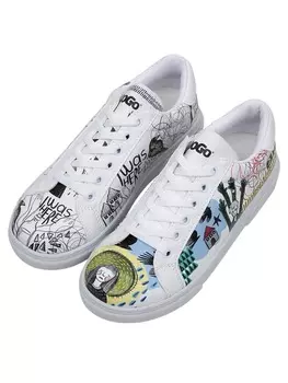 Кроссовки на шнуровке Dogo, белый