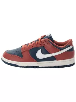 Кроссовки на шнуровке Dunk Low Nike, цвет rot/dunkelblau