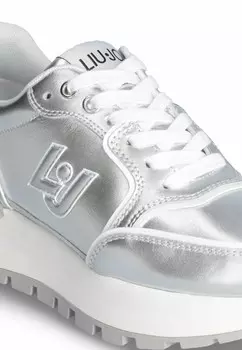 Кроссовки на шнуровке EFFECT LIU JO, серебристого цвета