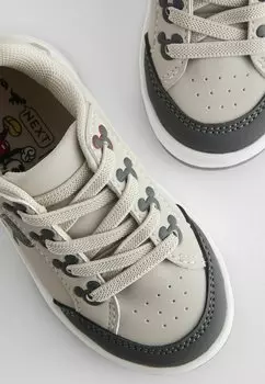 Кроссовки на шнуровке ELASTIC LACE MICKEY MOUSE Next, серый