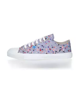 Кроссовки на шнуровке ethletic, цвет terrazzo blueberry | just white