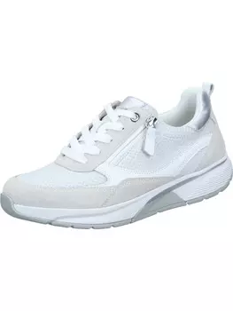 Кроссовки на шнуровке Gabor, цвет bianco/white/silber