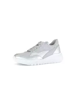 Кроссовки на шнуровке Gabor Fashion Sneaker low, серебряный