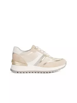 Кроссовки на шнуровке Geox, цвет beige/creme