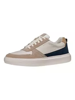 Кроссовки на шнуровке Geox, цвет beige/wei