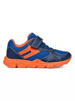 Кроссовки на шнуровке Geox, цвет blau/orange