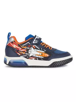 Кроссовки на шнуровке Geox, цвет blau/orange