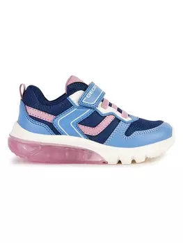 Кроссовки на шнуровке Geox, цвет blau/rosa
