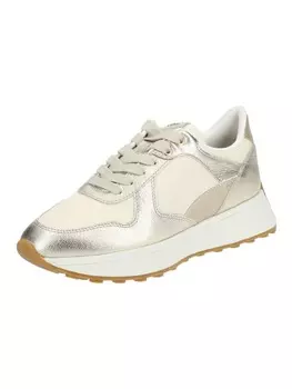 Кроссовки на шнуровке Geox, цвет gold/beige