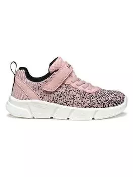 Кроссовки на шнуровке Geox, цвет rosa/schwarz