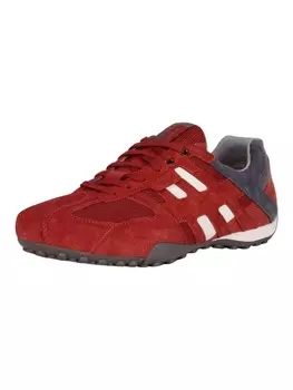 Кроссовки на шнуровке Geox, цвет rot/grau