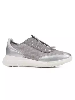 Кроссовки на шнуровке Geox, цвет silber/grau