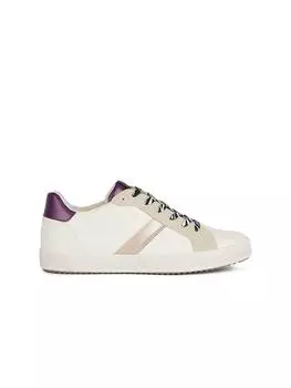 Кроссовки на шнуровке Geox, цвет wei/beige/lila