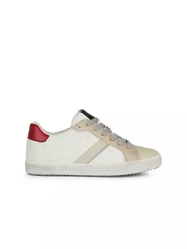 Кроссовки на шнуровке Geox, цвет wei/beige/rot