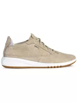 Кроссовки на шнуровке Geox Leder-Sneakers Aerantis, цвет Beige/Wei