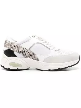 Кроссовки на шнуровке Geox Leder-Sneakers Alhour, цвет Wei/Beige/Schwarz