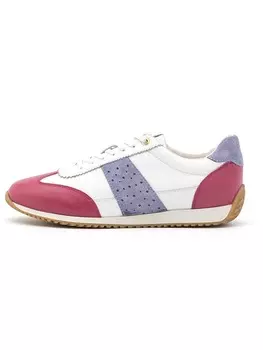 Кроссовки на шнуровке Geox Leder-Sneakers Calithe, цвет Wei/Lila/Rot
