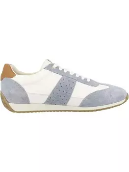 Кроссовки на шнуровке Geox Leder-Sneakers Calithe, цвет Wei/Hellblau