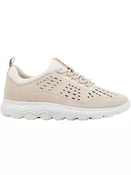 Кроссовки на шнуровке Geox Leder-Sneakers Spherica, цвет Beige/Wei
