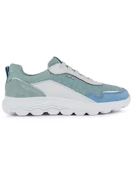 Кроссовки на шнуровке Geox Leder-Sneakers Spherica, цвет Hellblau/Wei