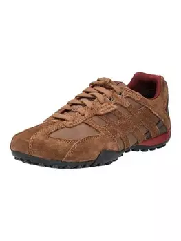 Кроссовки на шнуровке Geox Sneaker, коричневый