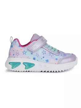 Кроссовки на шнуровке Geox Sneakers Lights - Assister, цвет Flieder/Bunt