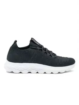 Кроссовки на шнуровке Geox Sneakers Spherica, черный/белый