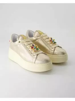 Кроссовки на шнуровке GIO+, золотой