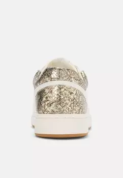 Кроссовки на шнуровке HAILEY FAUX SNAKESKIN & LEATHER SNEAKER Ralph Lauren, белый