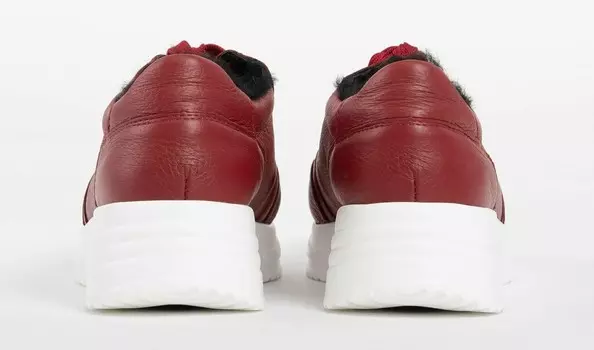 Кроссовки на шнуровке HIRSCHLEDER vitaform, красный