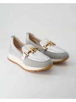 Кроссовки на шнуровке Hispanitas, серебряный