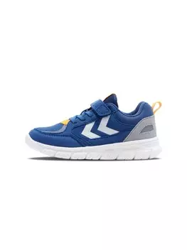 Кроссовки на шнуровке Hummel, цвет blue/yellow