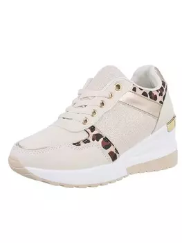 Кроссовки на шнуровке Ital-Design, цвет beige und gold