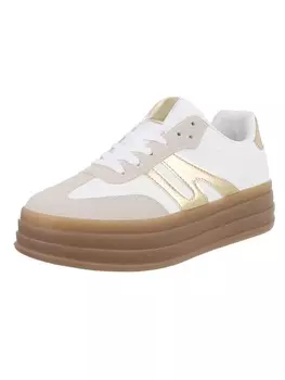 Кроссовки на шнуровке Ital-Design, цвет creme und gold