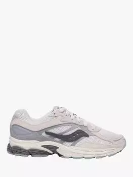 Кроссовки на шнуровке из смеси кожи progrid omni 9 Saucony, цвет Grey/Blue/Multi