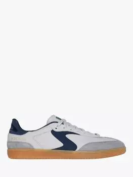 Кроссовки на шнуровке из смеси замши hotshot pyke Skechers, цвет Grey/Navy
