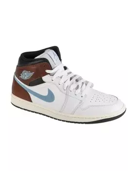 Кроссовки на шнуровке Jordan Air 1 Mid, белый