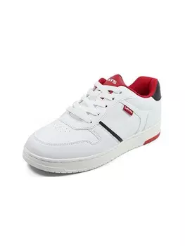 Кроссовки на шнуровке Kick Levis, цвет wei/rot