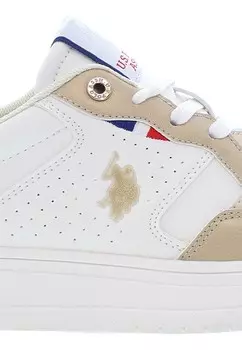 Кроссовки на шнуровке KOSMO U.S. Polo Assn., кремовый