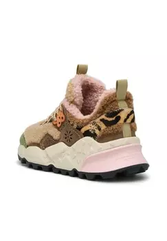 Кроссовки на шнуровке KOTETSU Flower Mountain, коричневый