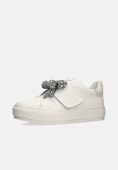 Кроссовки на шнуровке Kurt Geiger London, серебристого цвета