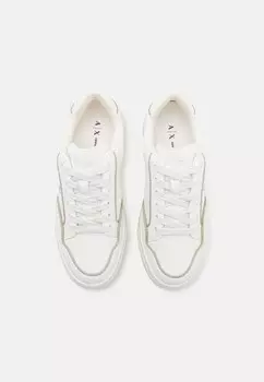 Кроссовки на шнуровке LACE UP Armani Exchange, кремовый