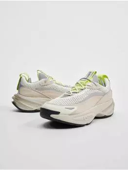 Кроссовки на шнуровке Lacoste, цвет off white/light grey