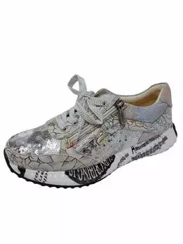 Кроссовки на шнуровке LAURA VITA, бежевый