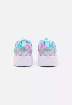 Кроссовки на шнуровке LIGHT UP DREAM RACER Skechers, серебристый