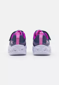 Кроссовки на шнуровке LIGHT UP HEART LIGHTS Skechers, темно-синий