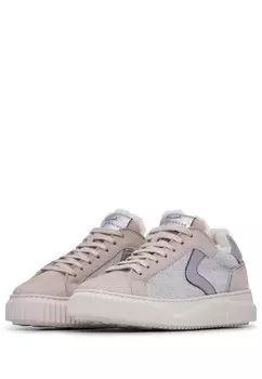 Кроссовки на шнуровке LIPARI FUR Voile Blanche, серый