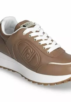 Кроссовки на шнуровке LIU JO, коричневый