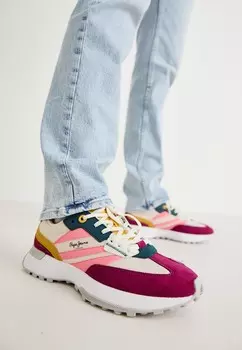 Кроссовки на шнуровке LUCKY MAIN Pepe Jeans, кремовый