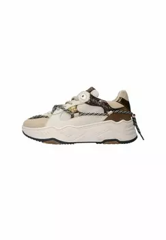 Кроссовки на шнуровке Manfield, бежевый